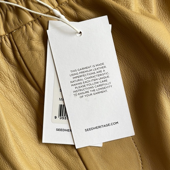 SEED | Leather Short in Fawn - Picture 5 of 10